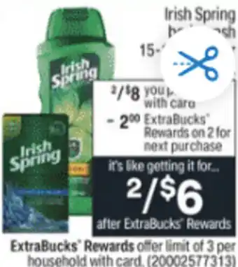 CVS Irish Spring Body Wash offer