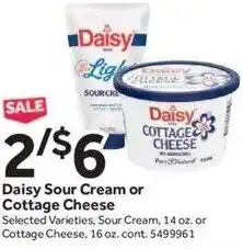 Stop&Shop Daisy Sour Cream or Cottage Cheese 14 oz. offer