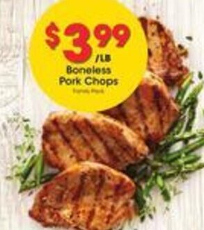 Kroger Boneless Pork Chops offer