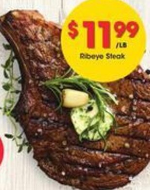 Kroger Ribeye Steak offer
