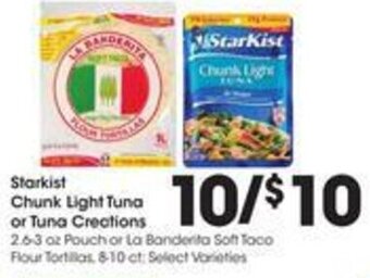 Kroger starkist Chunk Light Tuna or Tuna Creations offer