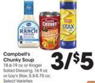 Kroger Campbell's Chunky Soup offer