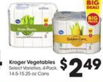 Kroger Kroger Vegetables offer