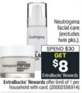CVS Neutrogena Facial Care offer