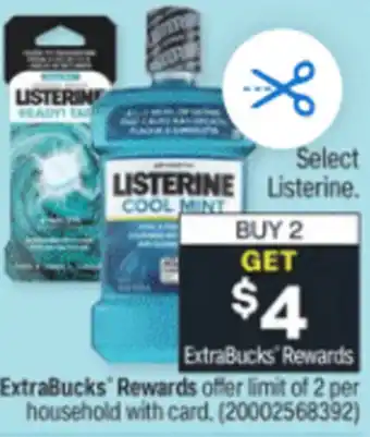 CVS Listerine Cool Mint offer