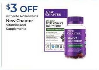 Rite Aid New chapter vitamins and supplements offer