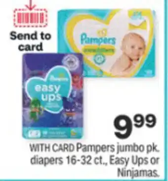 CVS Pampers Jumbo Pk. Diapers 16-32 ct. offer