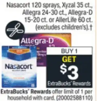 CVS Allegra-D, Nasacort offer