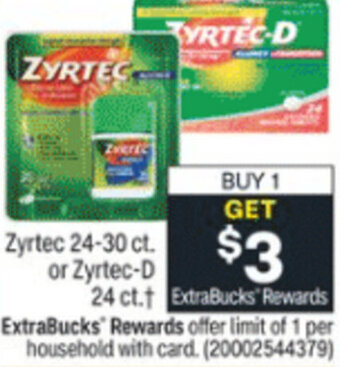 CVS Zyrtec 24-30 ct. offer