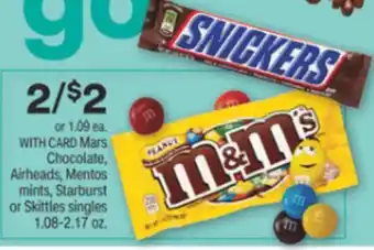 CVS M&M's, Snickers offer