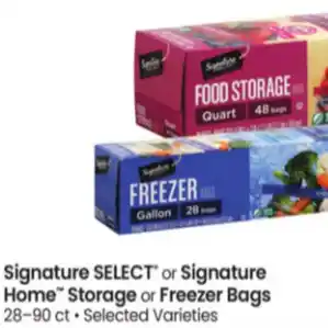 Carrs Signature select or signature home stroge or freezer bags offer