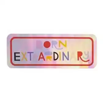 Kohl's Asian american and pacific islander heritage month "born extraordinary" holographic decal sticker offer