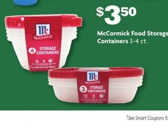 Family Dollar Mccormick food storage containers offer