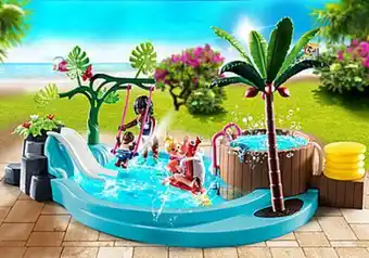 Playmobil 70611 children's pool with slide offer
