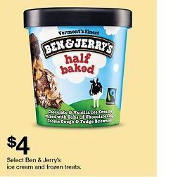 Target Ben & jerry's ice cream offer