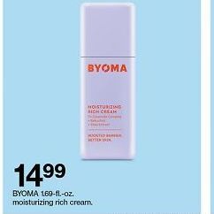 Target Byoma moisturizing rich cream offer