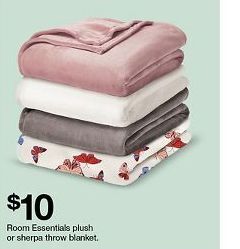 Target Plush blanket offer