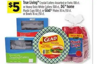 Dollar General True Living Dg Home, Glad offer
