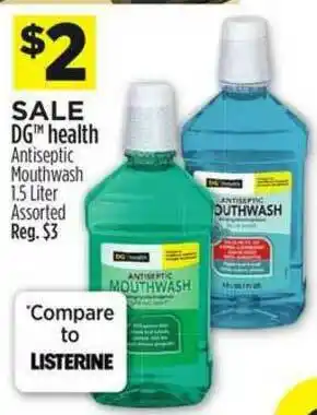 Dollar General Dg Health, Antiseptic Mouthwash offer