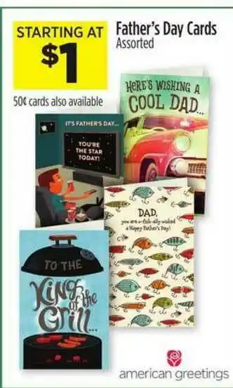 Dollar General Father's Day Cards offer