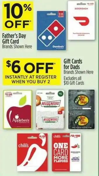 Dollar General Father's Day Gift Card, Gift Cards For Dad offer