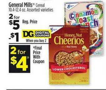 Dollar General General Mills offer