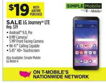 Dollar General Simple Mobile, Lg Journey Lte offer