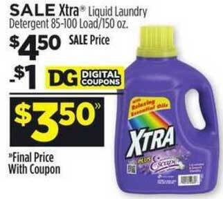 Dollar General Xtra Liquid Laundry Detergent offer