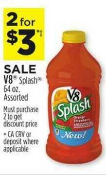 Dollar General V8 Splash offer