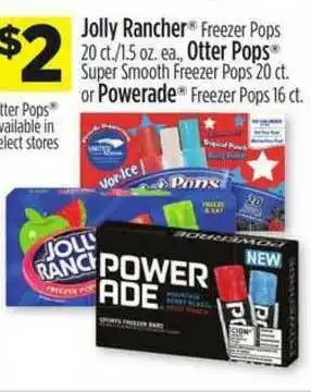 Dollar General Jolly Rancher, Otter Pops, Powerade offer