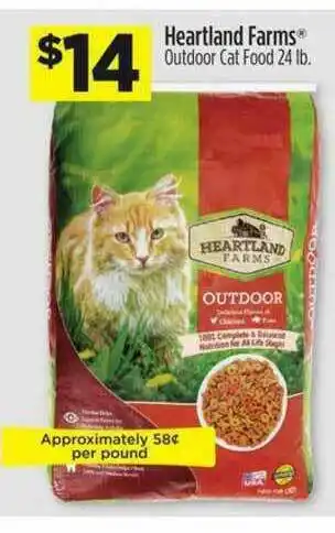Dollar General Heartland Farms Oudoor Cat Food offer