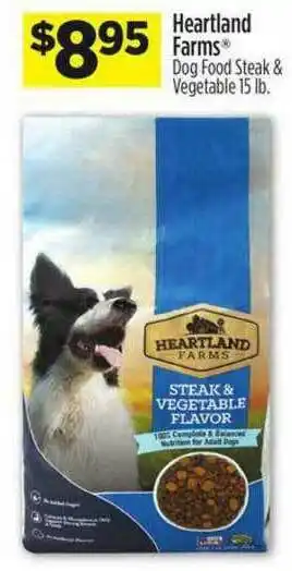 Dollar General Heartland Farms Dog Food Steak & Vegetables offer