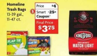 Family Dollar Homeline Trash Bags offer