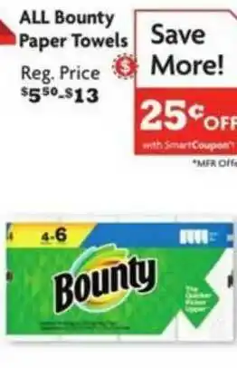 Family Dollar All Bounty Paper Towels offer
