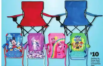Family Dollar Outdoors By Design Quad Chair Or Kids Licensed Patio Chair offer