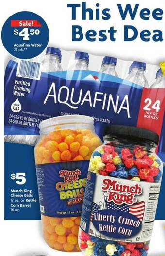 Family Dollar Aquafina Water offer