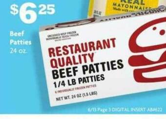 Family Dollar Beef Patties offer