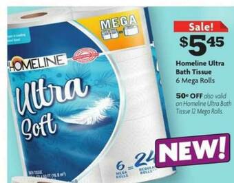 Family Dollar Homeline Ultra Bath Tissue offer