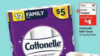 Family Dollar Cottonelle Bath Tissue offer