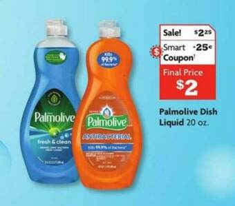 Family Dollar Palmolive Dish Liquid offer