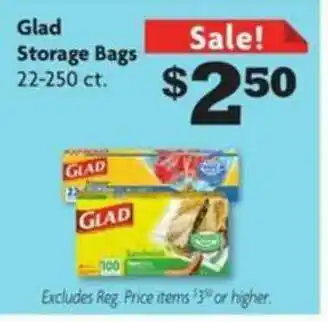 Family Dollar Glad Storage Bags offer