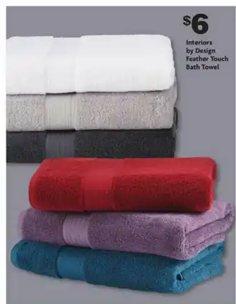 Family Dollar Interior By Design Feather Touch Bath Towel offer