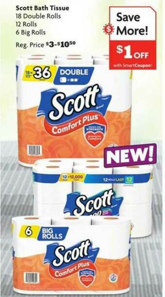 Family Dollar Scott Bath Tissue offer