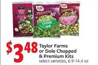Fareway Taylor Farms Or Dole Chopped & Premium Kits offer