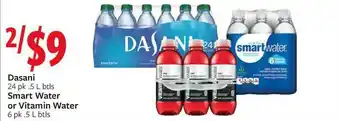 Fareway Dasani, Smart Water Or Vitamin Water offer