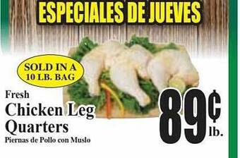 Baja Ranch Chicken leg quarters offer