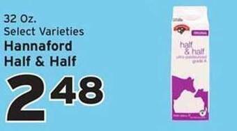 Hannaford Hannaford half & half offer