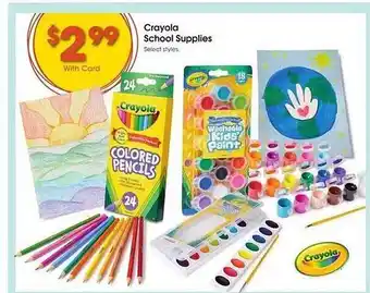 King Soopers Crayola school supplies offer