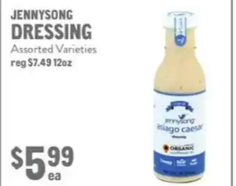 New Seasons Market Jennysong dressing offer