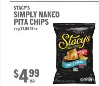 New Seasons Market Stacy's simply naked pita chips offer